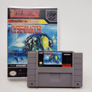 Cybernator for Super Nintendo SNES  Tested & Works Authentic Cartridge 1993